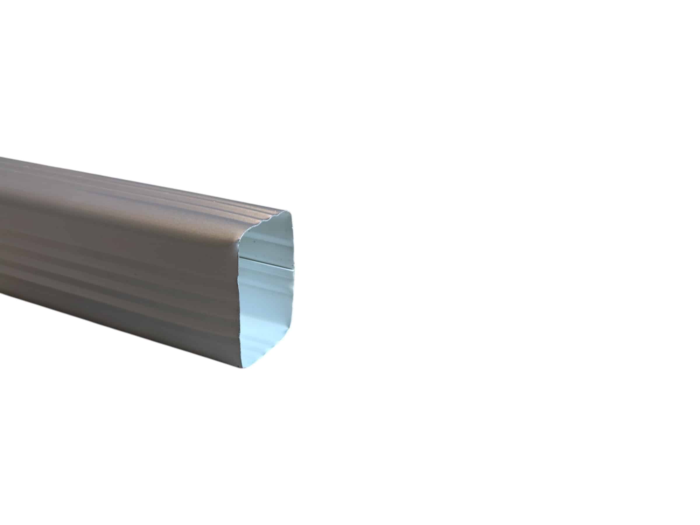 Tuyau de descente Aluminium 60X80 Gris métal